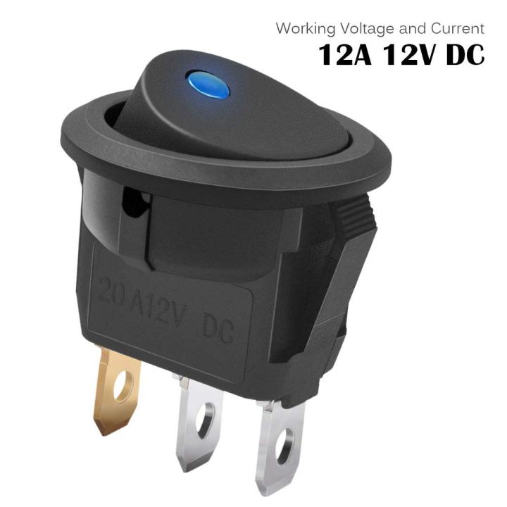 3Pc%2012V%2020A%20Rocker%20Toggle%20LED%20Switch%20Blue%20Light%20SPST%20On-Off%20Control%20for%20Boats%20Cars%20Racing%20Cars%20Off-Road%20Vehicles%20Heavy%20Trucks%20RVs%20ATVs%20and%20Anything%20That%20Uses%20a%2012%20Volt%20Power%20-%20Image%202
