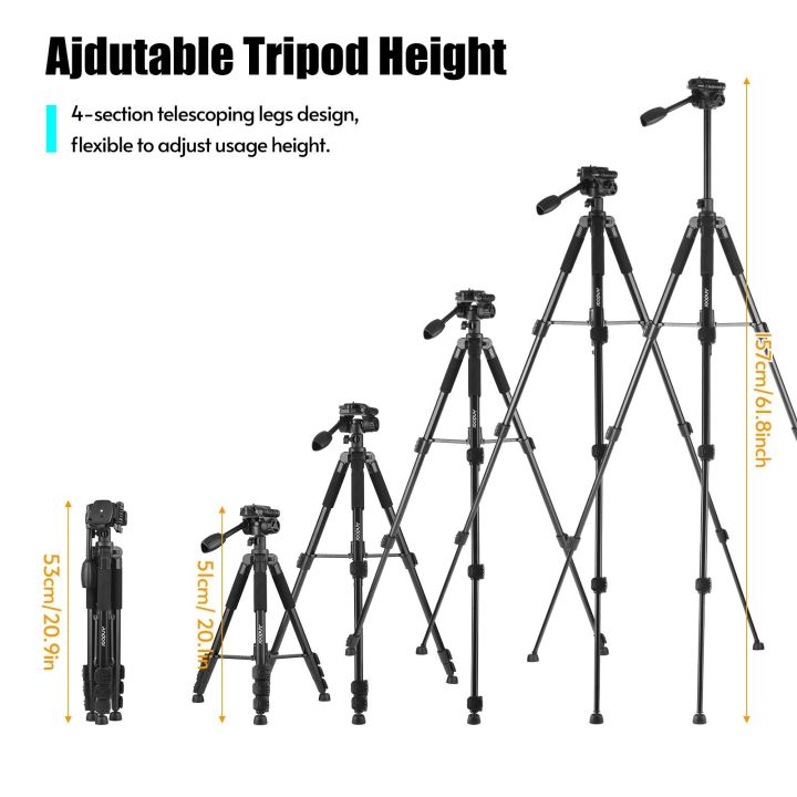 Andoer%20157cm/61.8inch%20Portable%20Tripod%20Horizontal%20Camera%20Tripod%20Stand%20-%20black%20-%20Image%205