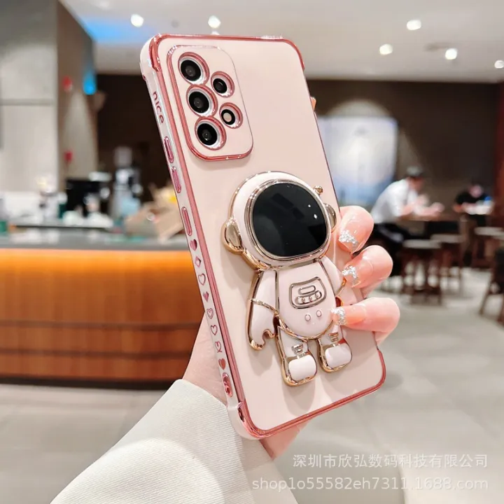 Side%20Electroplating%20Love%20for%20Samsung%20A34%20Phone%20case%20S23%20Fine%20Hole%20All-Inclusive%20A53%20Astronaut%20Bracket%20Protective%20Cover%20-%20Image%208