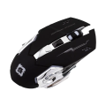 Wireless / Bluetooth Mouse Ergonomic Design Rechargeable 2.4GHz 2400DPI 6 Button Colorful Breathing Light Mouse for Gaming.