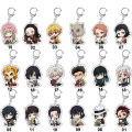 Cute Kamado Tanjirou Women Kimetsu no Yaiba Demon Slayer Keychain Anime Pendant Acrylic Key Chain Cartoon.