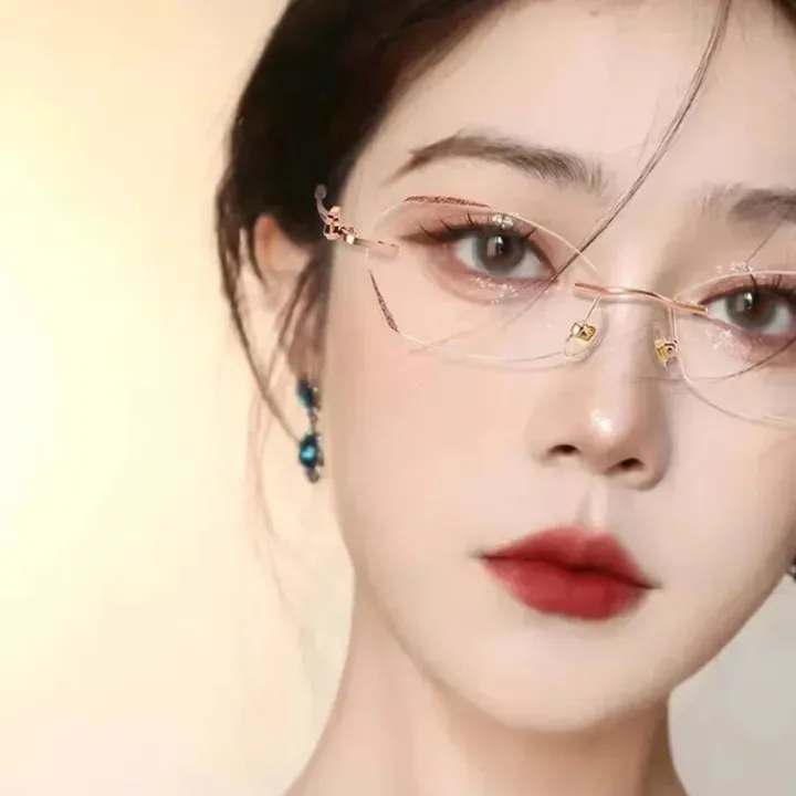 Minus%20Glasses%20Luxury%20Women%20Rimless%20Diamond%20Cutting%20Frame%20Myopia%20Eyeglasses%20Anti%20Blue%20Light%20Finished%20Prescription%20Eyewear%20Diopter%20-%20Image%202