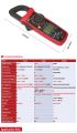 UNI-T UT201+ Digital Clamp Meter 400A True RMS Clamp Meter AC Current Voltage Meter NCV Diode Resistance Clamp Tester UT201+ - Kings Trading.