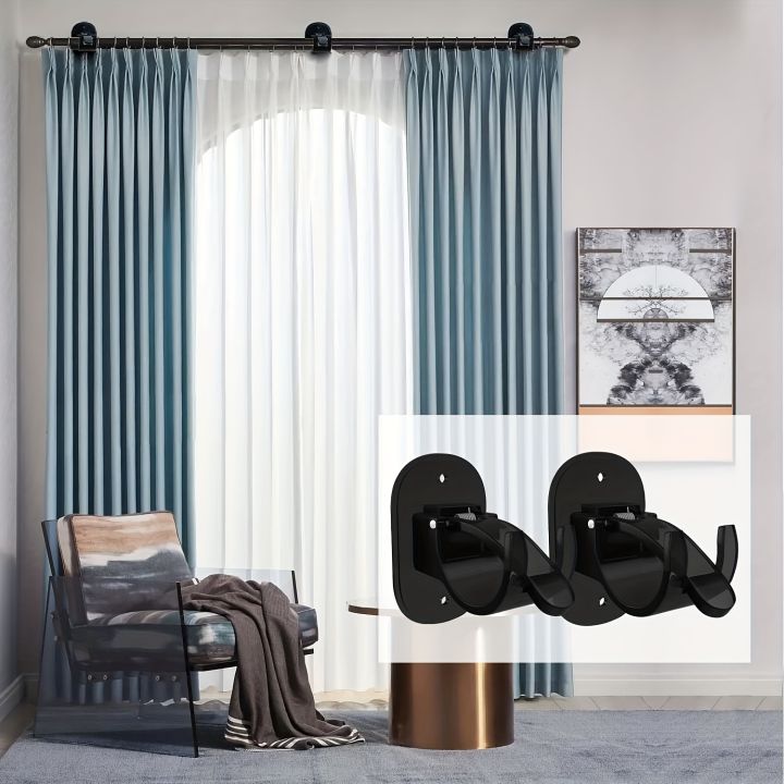 2pcs%20Self%20Adhesive%20Curtain%20Rod%20Bracket%20Universal%20Curtain%20Rod%20Holders%20Drilled%20or%20Self-Adhesive%20Curtain%20Rod%20Hooks%20Bathroom%20Kitchen%20-%20Image%202
