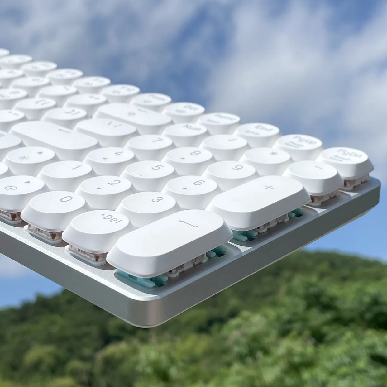 ECHOME Ultra Thin Wireless Low Profile Mechanical Keyboard Hotswap ...