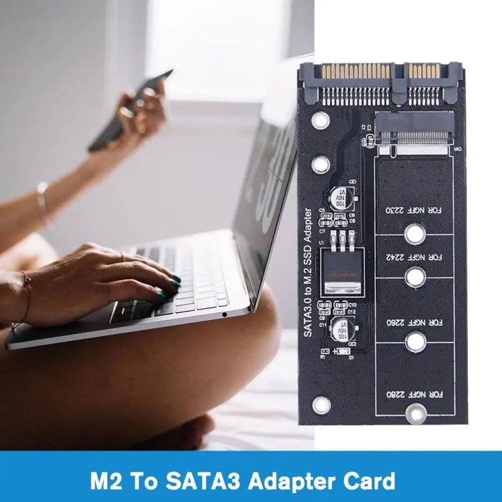M2%20To%20SATA3%20Adapter%20Card%20High%20Efficiency%20SATA%20M.2%20SSD%20Convert%20Adapter%20Card%20NVME%20SSD%20Upgraded%20SATA%206%20Gbps%20NGFF%20Adapter%20-%20Image%203