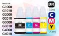 Canon 790 Ink Bottle Full Set for PIXMA G1000, G1010, G2000, G2010, G3000, G3010, G4000, G4010 PRINTERS. 