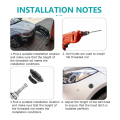 6 Set Vehicle Hood Pins Car Lock Clip Kit Black Quick Release Lock Latch Bumper, License Plate Lock Clip, Push Button Bonnet.
