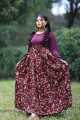 New Gorgeous Stylish and Fashionable Latest Premium Luxury Screen Printed Skirt Linen Alex Georgette Full Sleeve Work Stitched One Piece Dress For Women. 