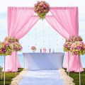 Wedding Arch Drape Solid Color Romantic Wedding Organza Tulle Chiffonfabric Draping Curtain Party Events Backdrop Decor Supplies. 