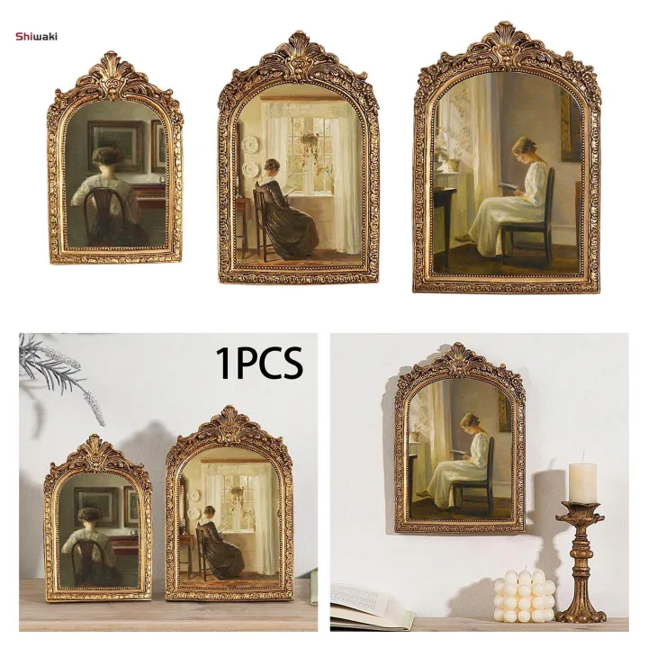 Antique%20Picture%20Frame%20Carved%20Photo%20Holder%20Oil%20Painting%20Frame%20Resin%20Photo%20Frame%20for%20Desktop%20Living%20S%20-%20Image%205