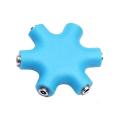 5-Way Headphone Splitter (35mm) - Blue.