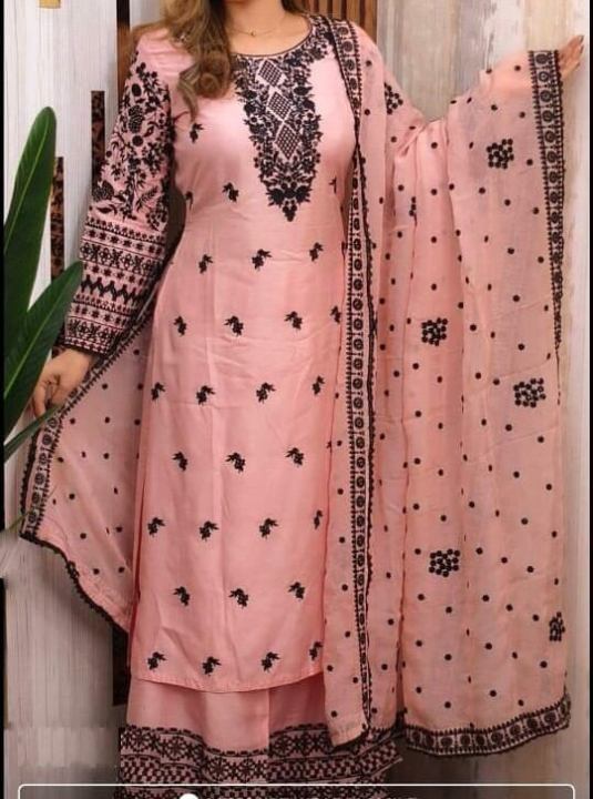 Exclusive Cotton Unstitched Skin Print High Quality Three Piece For Women