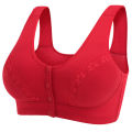 Year of Birth Red Bra Set Front Buckle Wireless Mother Underwear Large Size Middle-Aged and Elderly Bra Tiger Gift Box.