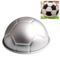 Durable 1 PCS 3D Half Round Ball Shaped Football Cake Mold 8 inch Thickening Aluminum Alloy Mould Birthday Baking Pan.