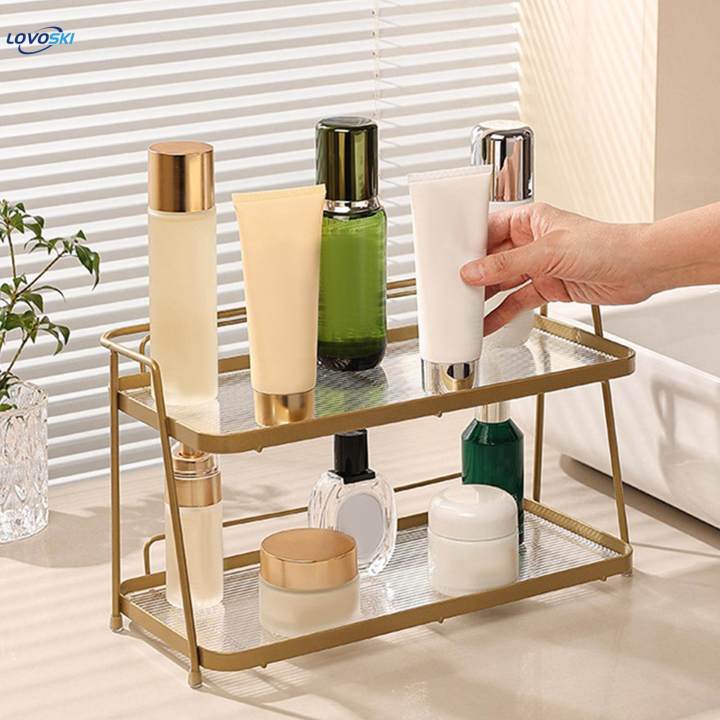 Spice%20Organizer%20Rack,%20Standing%20Storage%20Shelf,%20Multifunctional%20Double%20Layer%20Bathroom%20Organizer%20Shelf,%20Storage%20Shelf,%20for%20Bedroom%20Perfume%20Home%20-%20Image%204