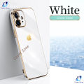 For Apple iPhone 12 Luxury 6D Plating Soft Casing Silicone Square Frame Phone Cover Shiny Bling Phone Case For iPhone 12 Back Cover.