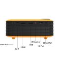 TRANSJEE A2000 320x240P 1000 ANSI Lumens Mini Home Theater HD Digital Projector, Plug Type: US Plug. 