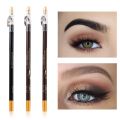 1PC Microblading Wooden Eyebrow Pen Waterproof Long Lasting Makeup Eye Brow Pencil Positioning Black Dark Brown Eyebrow Cosmetic. 