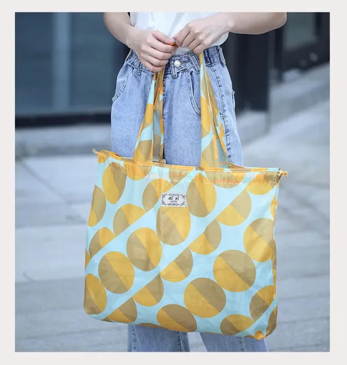 Multipurpose%20waterproof%20Large%20capacity%20foldable%20drawstring%20eco%20friendly%20shopping%20bag%20tote%20bag%20for%20travel%20shopping%20starage%201%20pc%20-%20Image%209