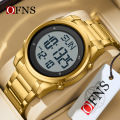 OFNS Metal Electronic Watch LED Display Watch Trend Waterproof Multi functional Men's Watch NS6160-5.