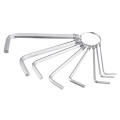 8 in 1 Bike Bicycle Repair Tool Set Bicycle 8 Sizes Octagon Wrench Spanner Home Outdoor Cycling Supply Cycle Wrench Tool - Silver.