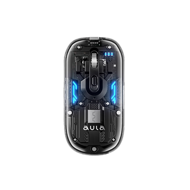 AULA%20AM210%20Bluetooth%20Mouse%20Dual%20mode%20Transparent%20Shell%20Type-C%20Charging%20Seven%20Lights%20Effect%20Third%20Gear%20Adjustable%20DPI%20-%20Image%207