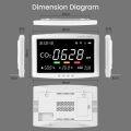 11.8 Inch LCD Screen 4-In-1 Air Quality Detector Air Quality Monitor for Home School Office US Plug. 