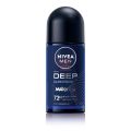 Deodorant Roll on NIVEA MEN Deep Dark Wood MAXX Tech used for male - 50 ml. 