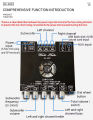 AS21 220W*2+350W 2.1 Channel TPA3255 16V-38V DC Bluetooth Digital Power Amplifier Board Module High and Low Tone Subwoofer Audio APP Similar ZK-AS21 CA-AS21.