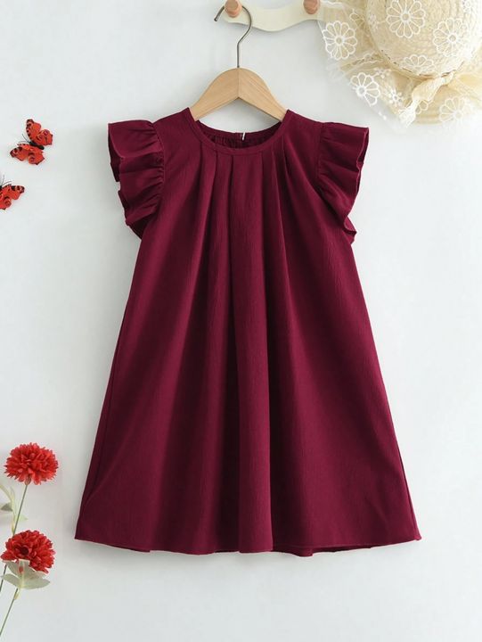 Kid%E2%80%99s%20Young%20Girl%E2%80%99s%20Fashionable%20Dress%20with%20Solid%20-%20Image%204