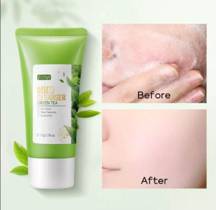 Fenyi%20Green%20Tea%20Cleanser%20Oil%20Control%20Face%20Wash%2050g%20-%20Image%204
