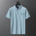 In summer, Xinjiang cotton men's loose trendy brand ins plus-size collar short-sleeved t-shirt fat basic Volkswagen black polo shirt. 