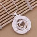 wholesale High quality silver plated Fashion jewelry chains necklace pendant WN-292. 