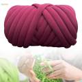 Chunky Yarn, Tube Giant Yarn, Soft Crocheting Hand Knit Jumbo Tubular Yarn, Bulky Chunky Yarn for Macrame, Carpets, Crochet, Pillow, Cushion.