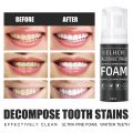 Deep Cleaning Toothpaste Coconut Oil Tooth Cleansing Foam Effectively Stain Removal Eliminate Bad Breath Whitening Teeth Tool. 