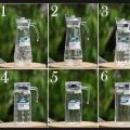 Crystal China Glass Water Jug 1.7L.