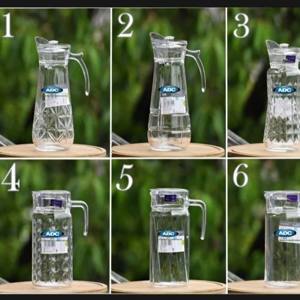 Crystal China Glass Water Jug 1.7L