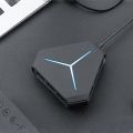 6 Ports USB 2.0 Hub USB Splitter High Speed TF SD Card Reader with eaphone microphone interface For PC Computer Accessories. 