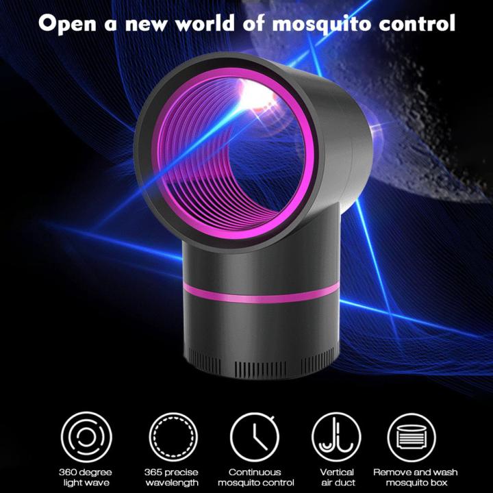 Electric Mosquito Killer Lamp Indoor Outdoor Insect Trap No Noise No Radiation USB Power Supply, Suction Fan,Photocatalytic UV Light