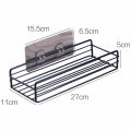 Toilet Storage Rack Bathroom Shelf No-Drill Shelf Shower Wall Mounted Shelf Bracket Bathroom Accessory Organizer Shampoo-Best Gadgets. 