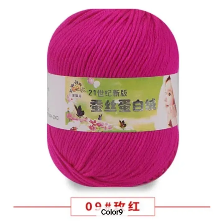 50g%20Soft%20Yarn%20Silk%20Knitting%20Yarn%20Cotton%20Crochet%20Thread%20Yarn%20Tricot%20DIY%20Hand%20Knitting%20Baby%20Wool%20Sock%20Yarn%20Crochet%20Handmade%20Supply%20-%20Image%206