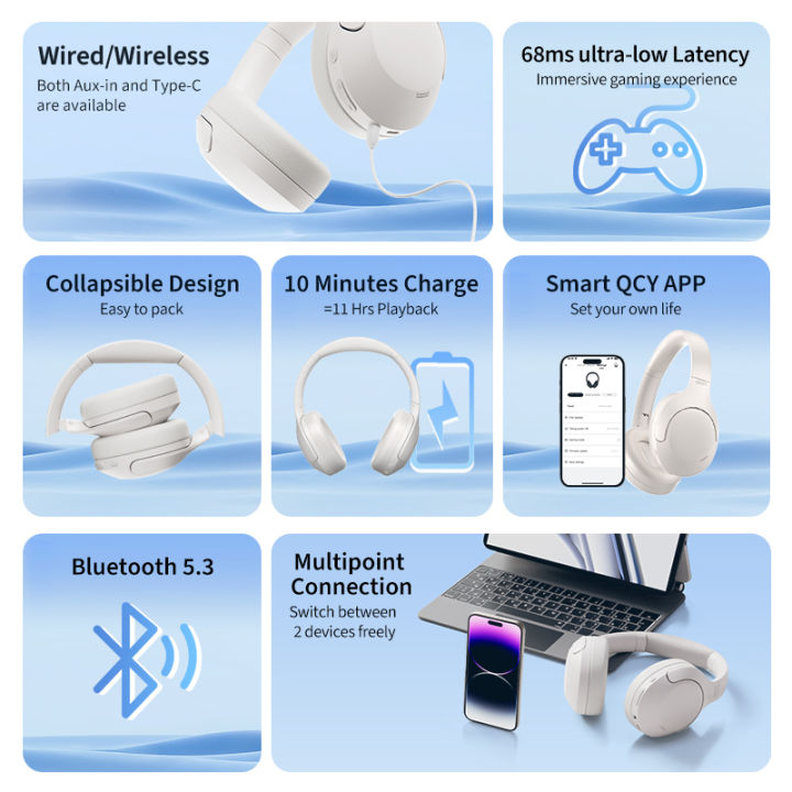 QCY%20H3%20Lite%20ANC%20Wireless%20Headphones%20Bluetooth%205.3%20Active%20Noise%20Cancelling%20Over%20Ear%20Headset%2040mm%20Driver%20HiFi%20Sound%20Earphones%20-%20Image%205