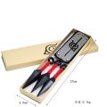 Anime Naruto 3PCS/Set 13CM Kunai + Headband With Box Unisex Plastic Kunai Anime Fan Cosplay Accessory.