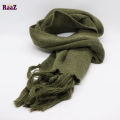 Deep Green Winter Woolen Scarf, Soft Muffler Stylish Fashion Scarf For Men And Women. 