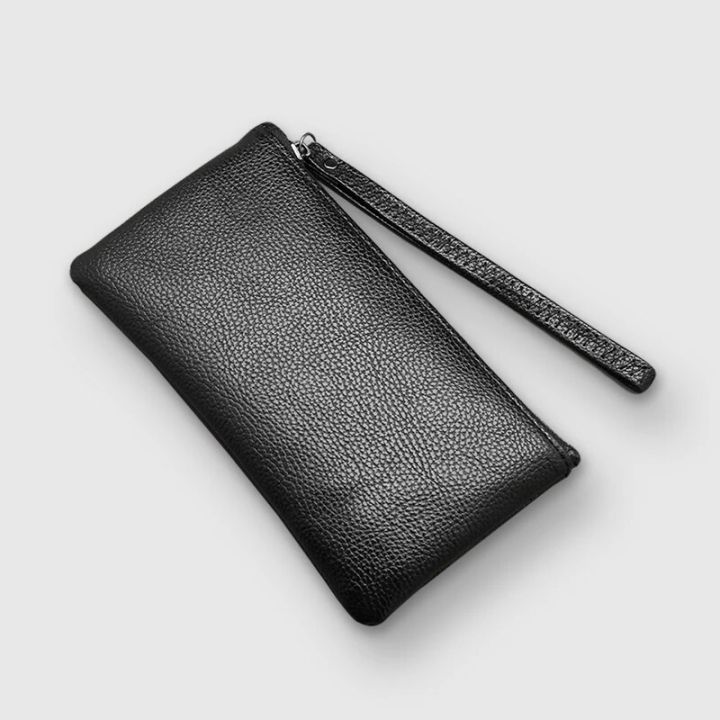 1PC%20New%20Men's%20Long%20Zipper%20Wallet%20Litchi%20PU%20Leather%20Clutch%20Bag%20Simple%20Ladies%20Handbag%20Ultra-thin%20Multifunctional%20Bag%20-%20Image%202