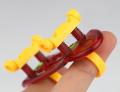 Mini Plastic Fingerboard Professional finger skateboard for kids novelty items Toy Finger Skate with spring and ring. 