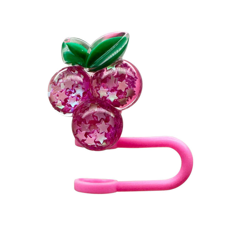 Silica%20Candy%20Straw%20Cap%20Good%20Quality%20Candy%20Shape%20Waterproof%20For%20Stanley%20Cup%20Straw%20Protective%20Cover%20Fruit%20Cherry%20Dust%20-%20Image%205