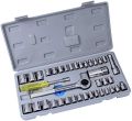 40 pcs socket set, Screwdriver and Socket Set, 40 Pcs Combination socket wrench, 40 pcs socket wrench, 40 pcs guti set, guti set {Big). 