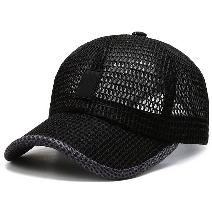 【Daily Necessities For Anyone Store】Men Mesh Baseball Cap Summer Outdoor Fishing Hat Man Snapback Trucker Cap Adjustable Sun Hats